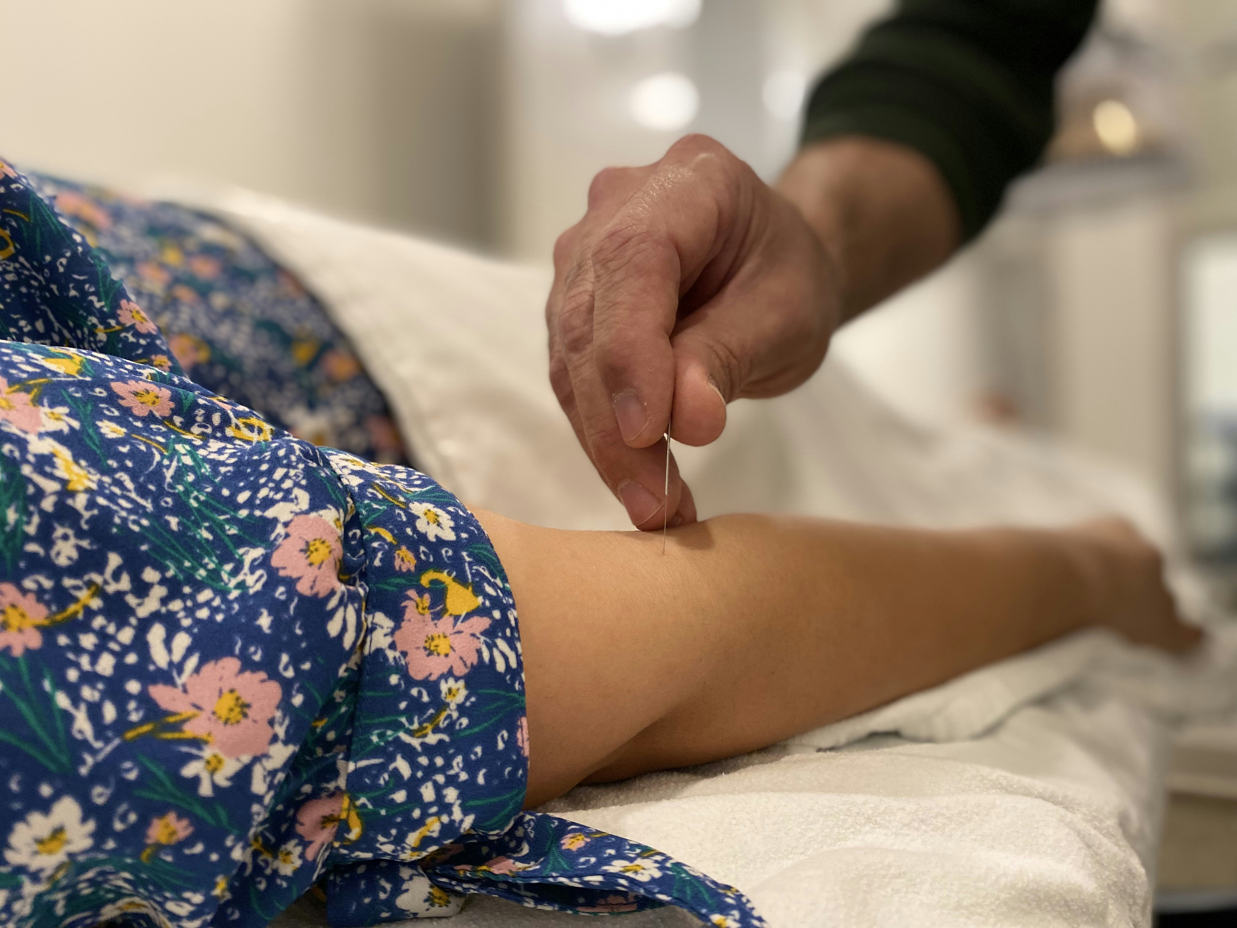 Needle insertion during a return visit